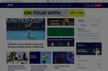 ATP网球世界巡回赛官网