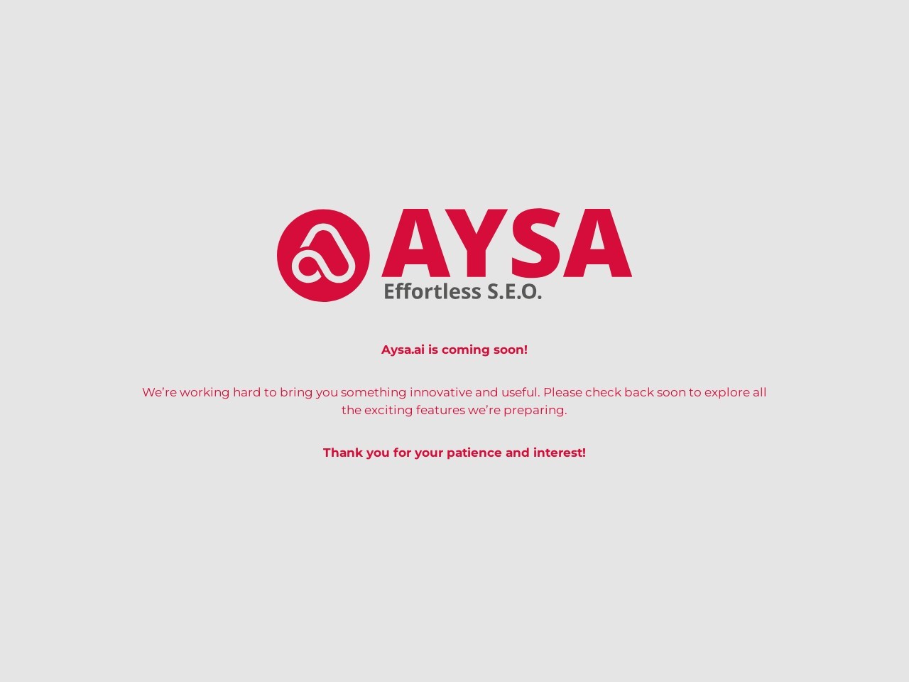 aysa.ai官网 – 专为电商设计的AI SEO自动化平台