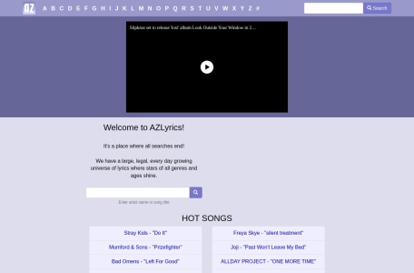 Azlyrics官网