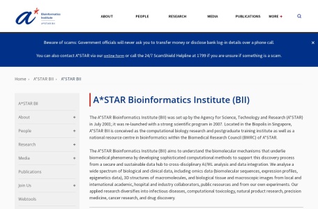生物信息学研究所官网