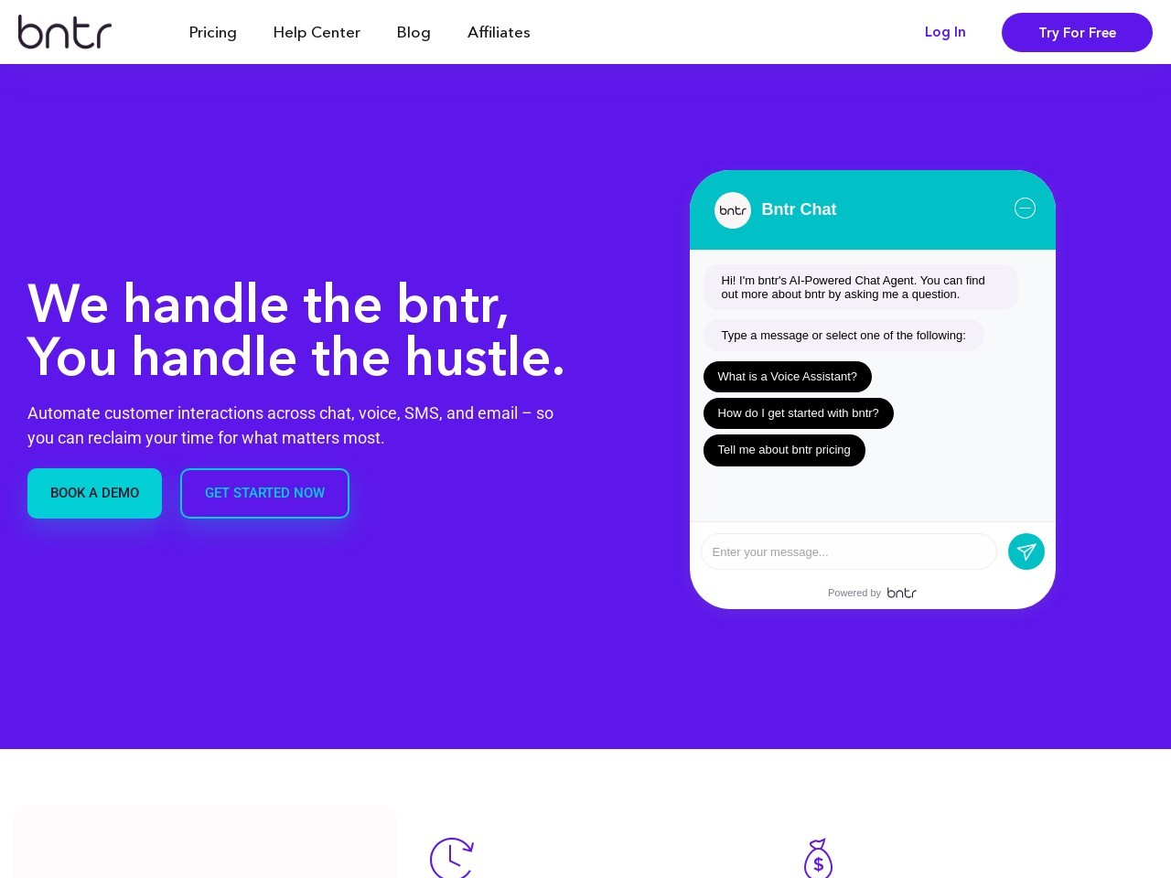 bntr官网 – AI驱动的客户支持聊天机器人
