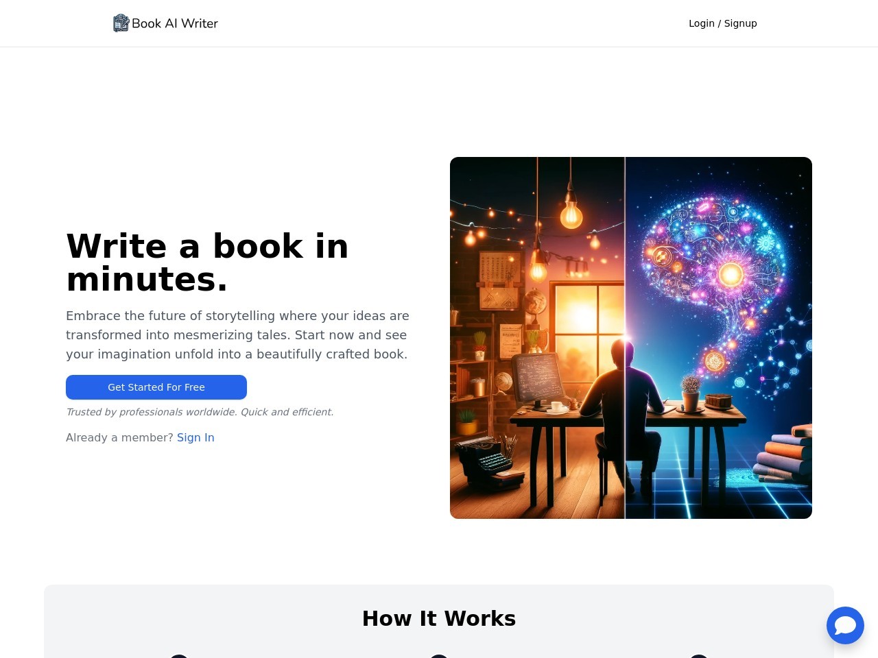Book AI Writer官网 – AI驱动的书籍创作工具