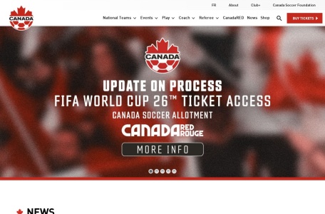 加拿大足球协会官网