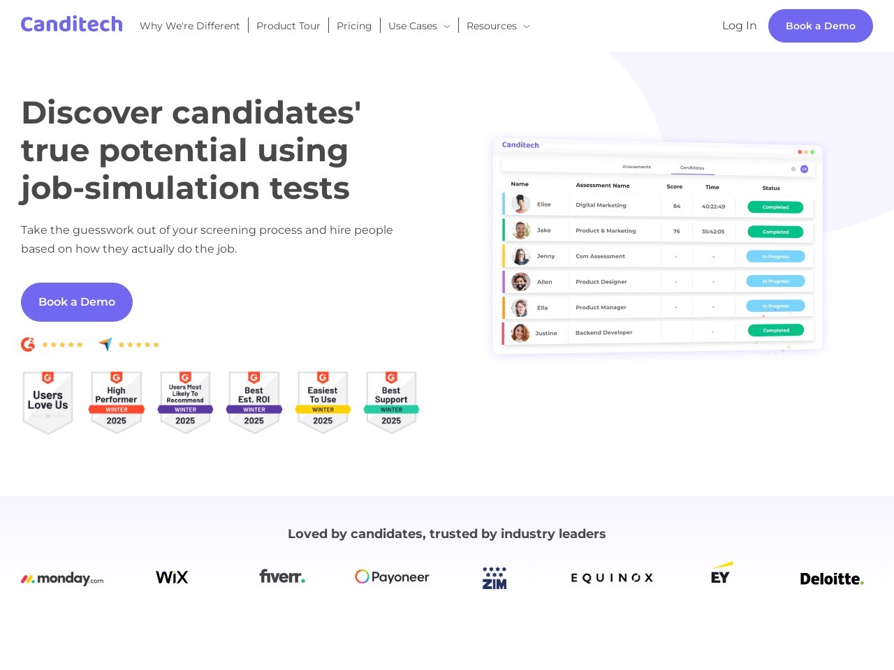 Canditech官网 – 高效评估招聘技能的智能工具