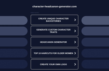 Character Headcanon Generator