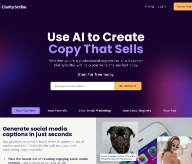 ClarityScribe AI官网 – 智能写作工具，助你创作有吸引力的文案