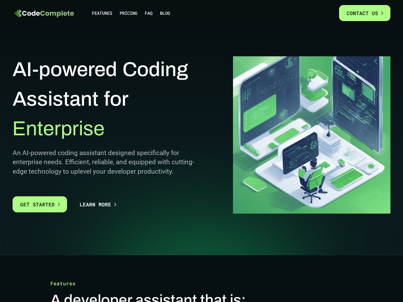 CodeComplete AI官网 – 专为企业设计的AI编码助手