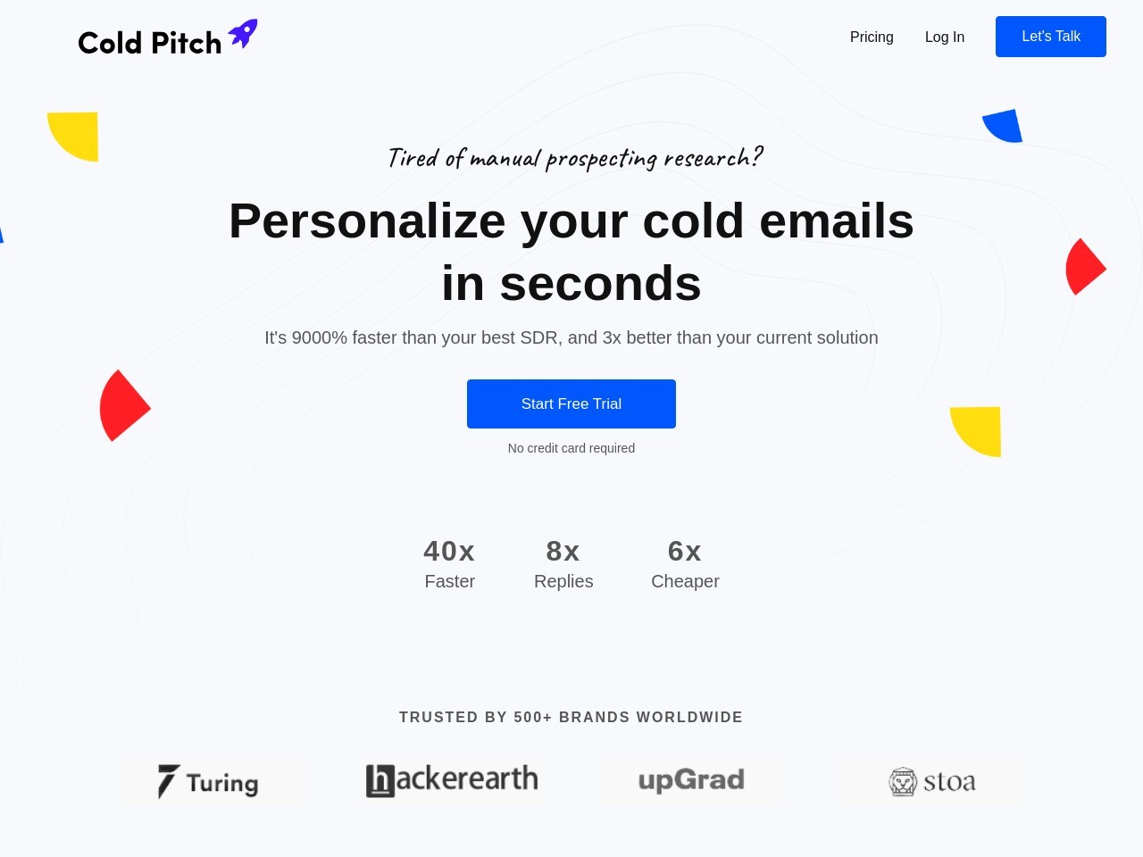 Cold Pitch官网 – AI驱动的个性化冷邮件平台