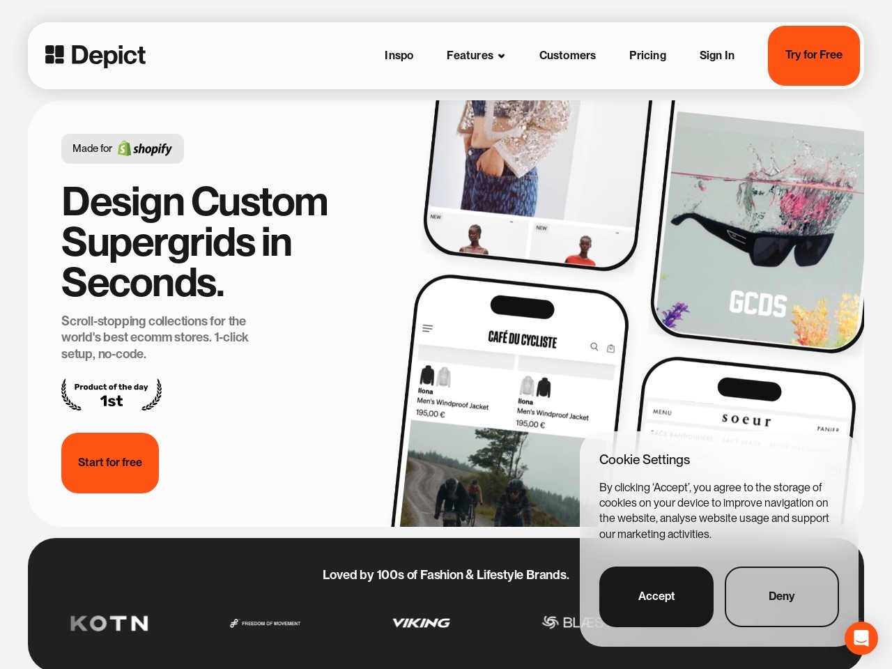 Depict官网 – Shopify商家的AI商品陈列工具