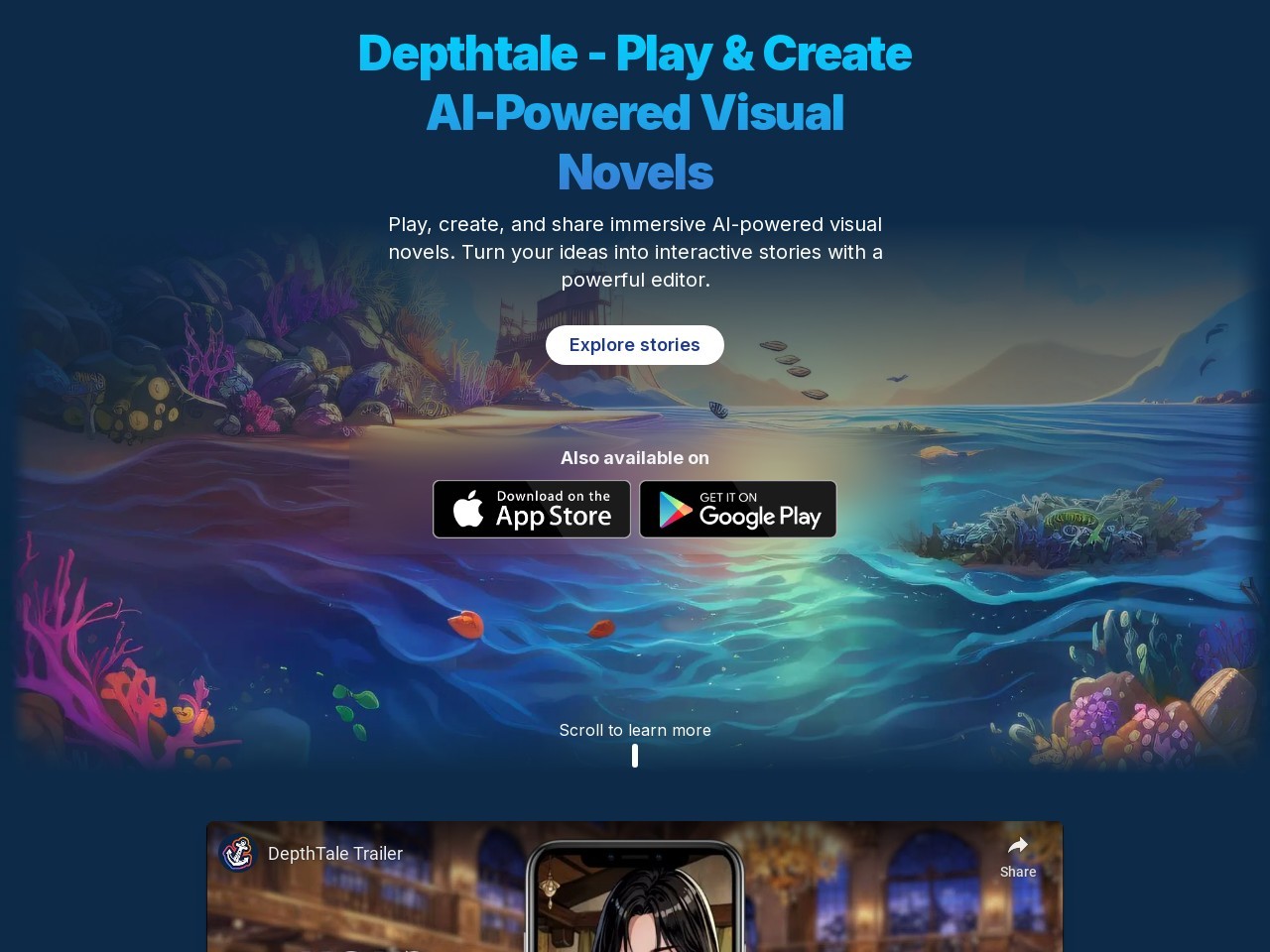 Depth Tale官网 – 协作互动的故事创作工具
