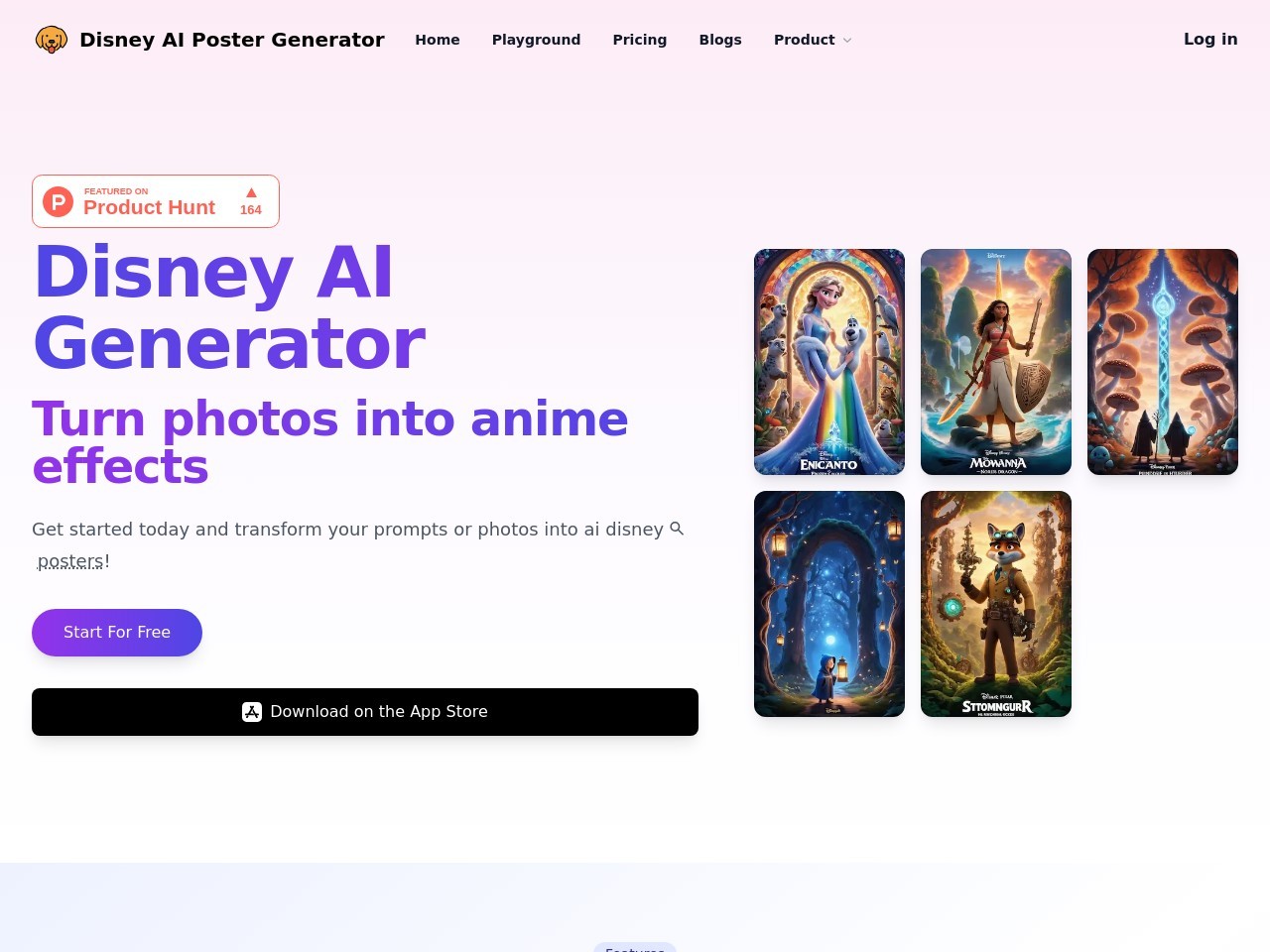 Disney AI Poster官网 – 轻松生成迪士尼海报