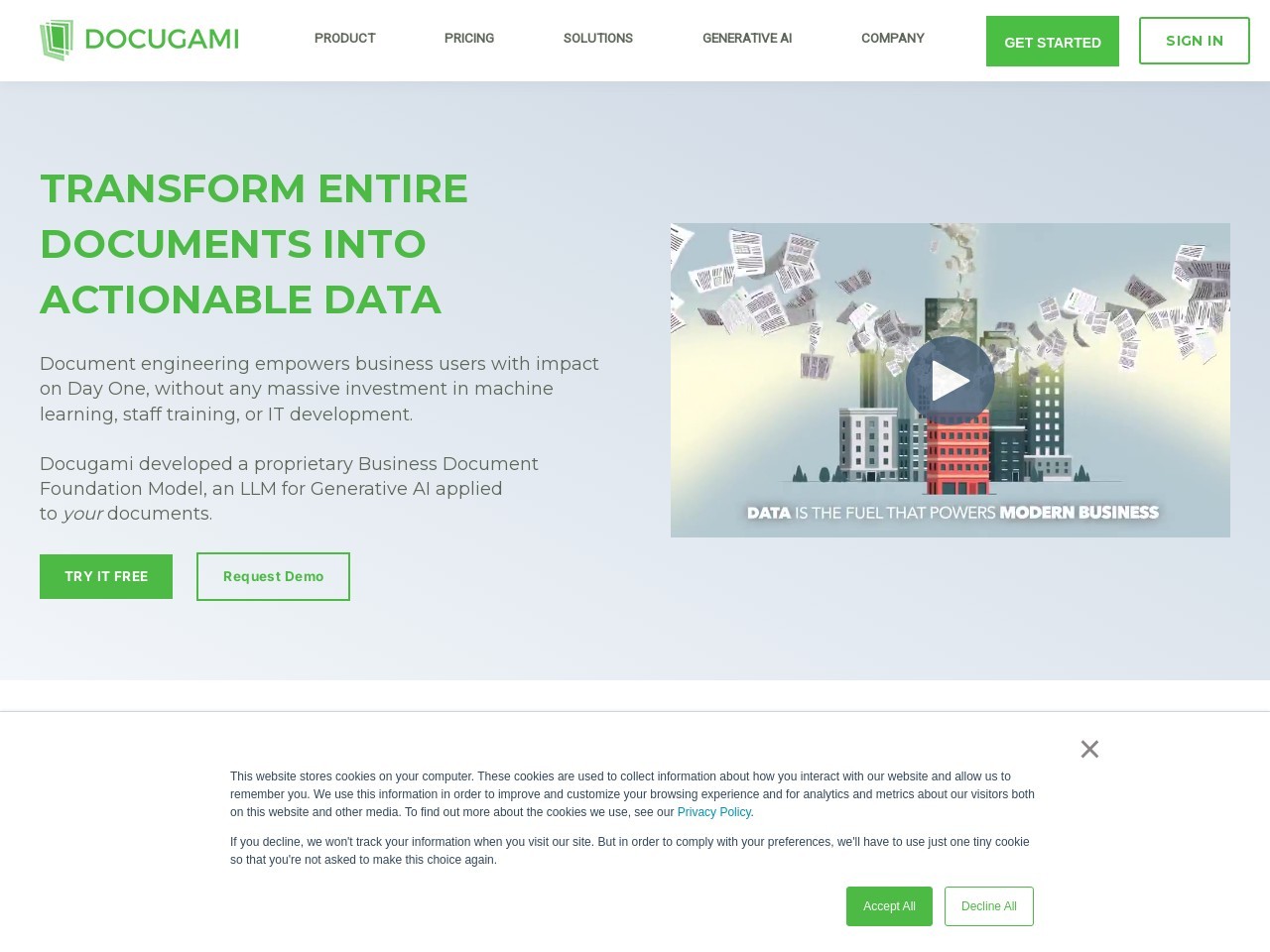 docugami官网 – 智能文档处理与合同管理软件