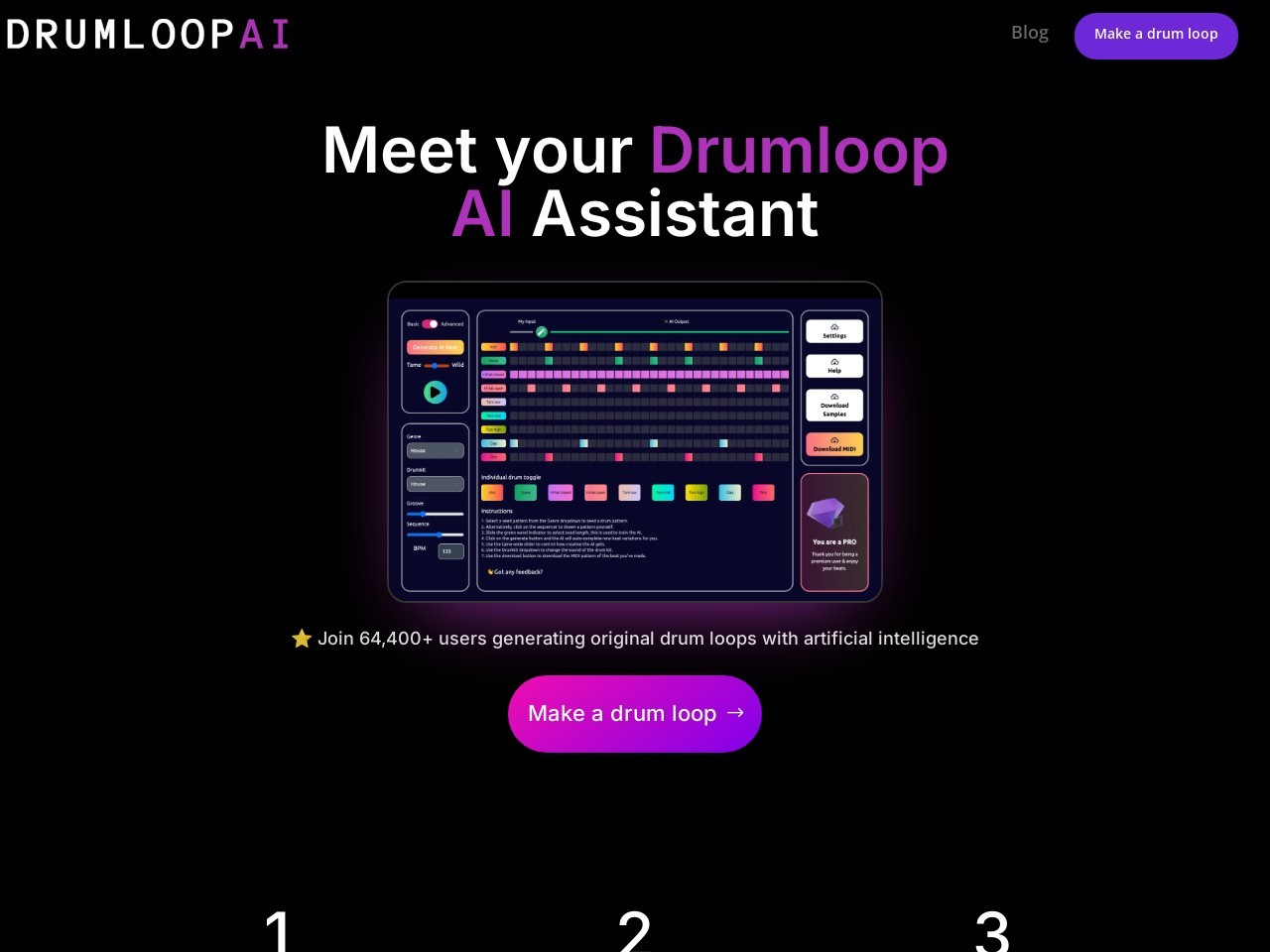 drumloopa：你的AI鼓点生成器-轻松获取专属节奏