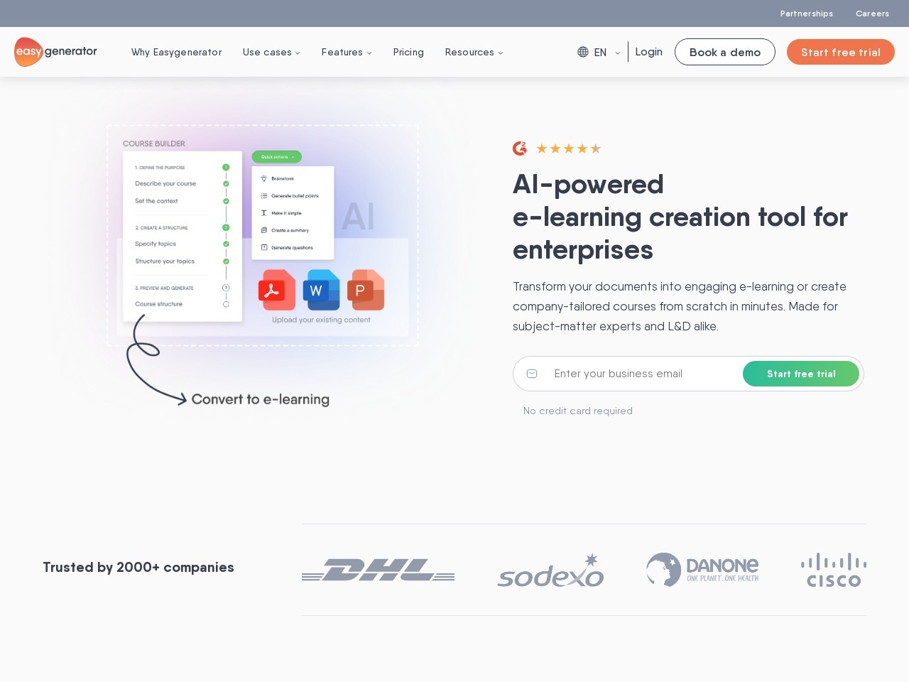 EasyAI官网 – 简化高效的在线课程创作工具