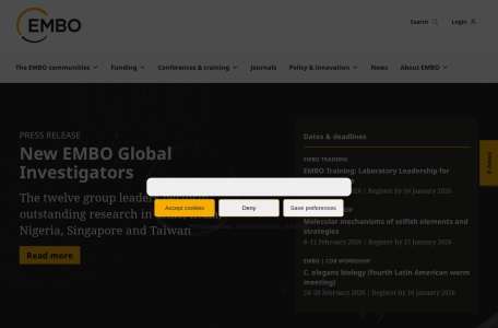 欧洲分子生物学组织官网