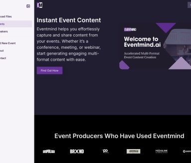 Eventmind官网 – AI驱动的事件内容生成平台