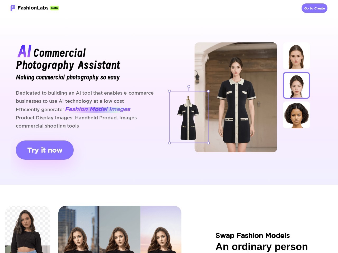 FashionLabs.AI官网 – 虚拟时尚模型生成工具