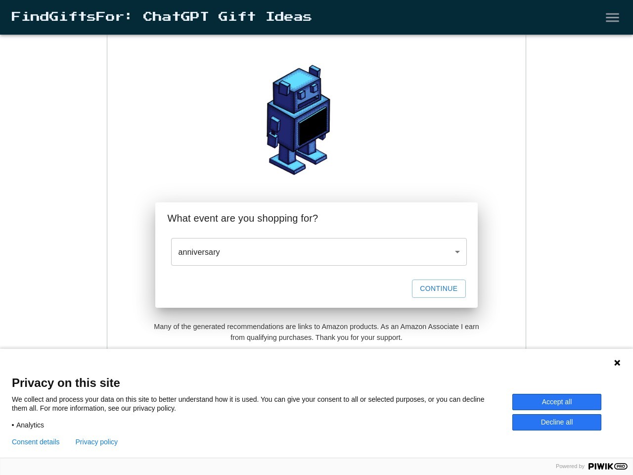 FindGiftsFor ChatGPT gift search官网 – 智能礼物推荐网站