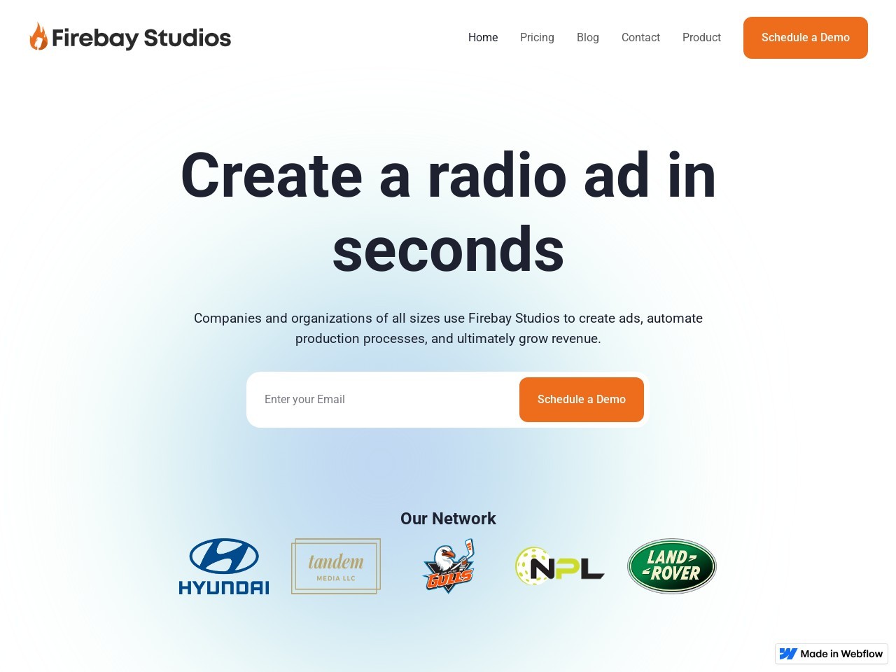 Firebay Studios官网 – AI音频工作室与播客制作平台