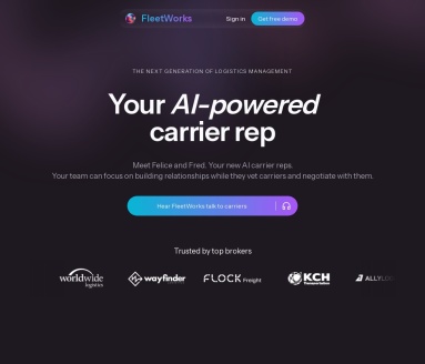 FleetWorks官网 – 智能化物流管理工具