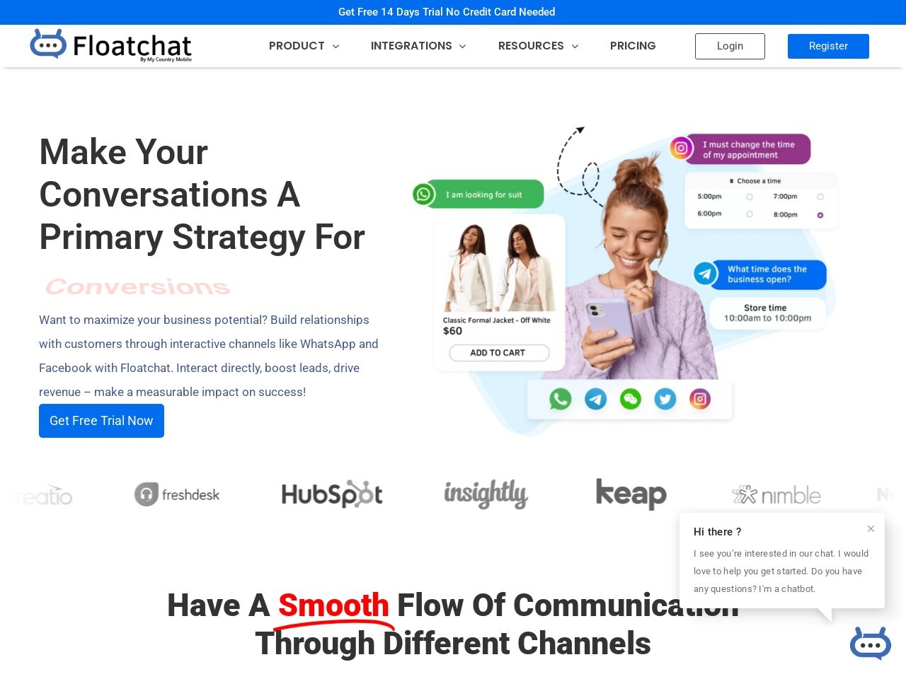 FloatChat官网 – 全渠道社交媒体平台