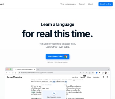 Fluent 2.0官网 – 在线浏览中学习语言