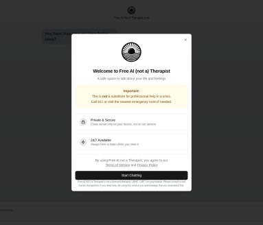 Free AI Therapist