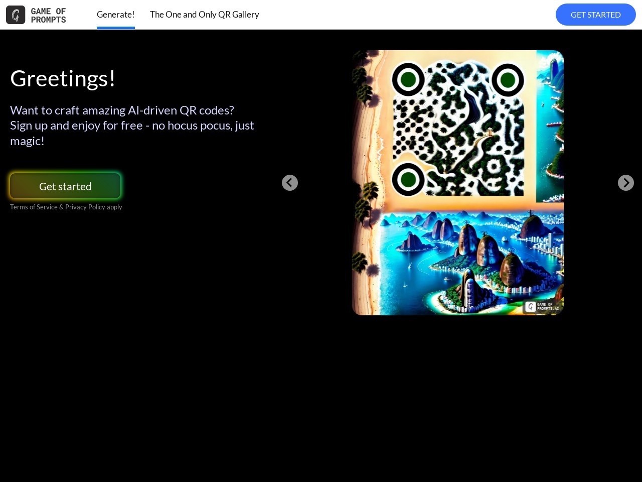 ImagineQR – gameofprompts.ai-强大的在线二维码生成平台
