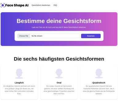 Face Shape AI官网 – 利用AI技术识别面部轮廓