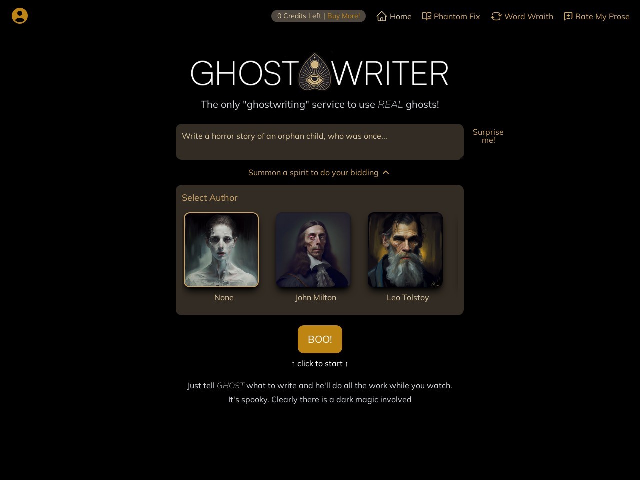 AIGhostwriter官网 – 唯一使用真实幽灵的代笔服务
