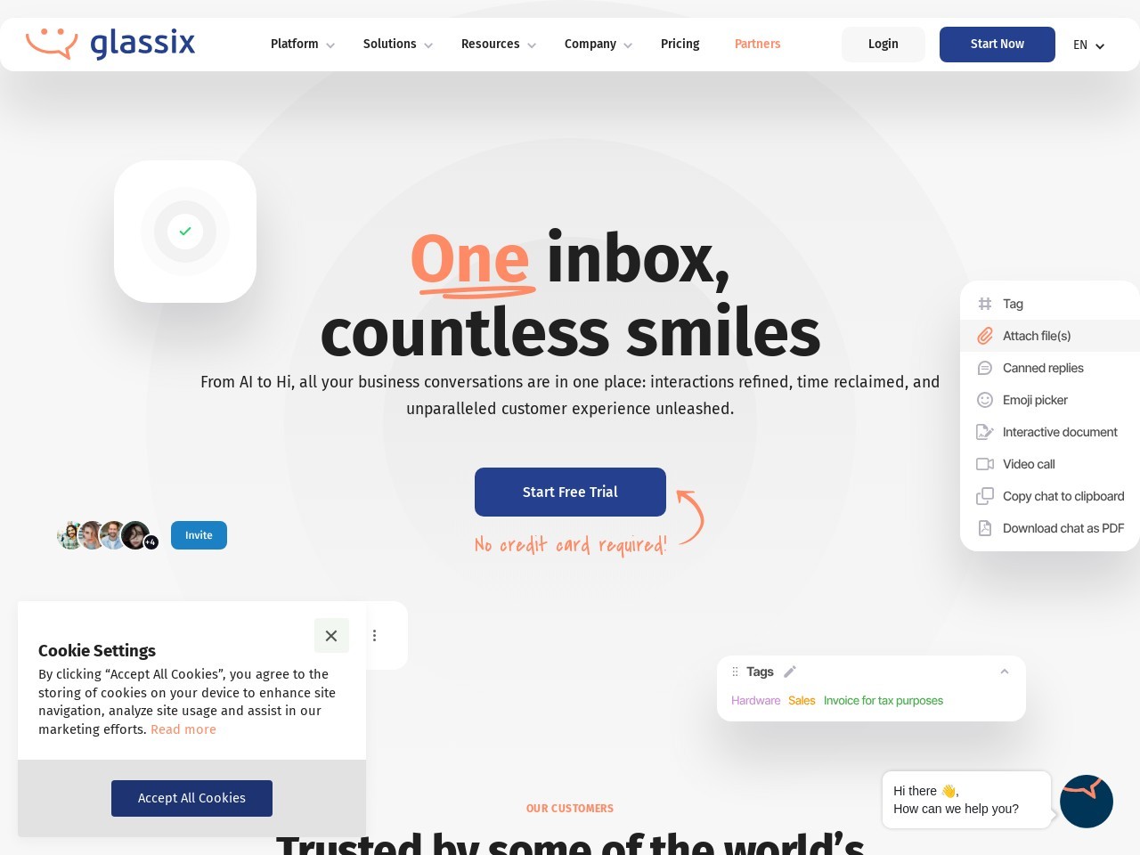 Glassix官网 – 一款智能统一消息平台