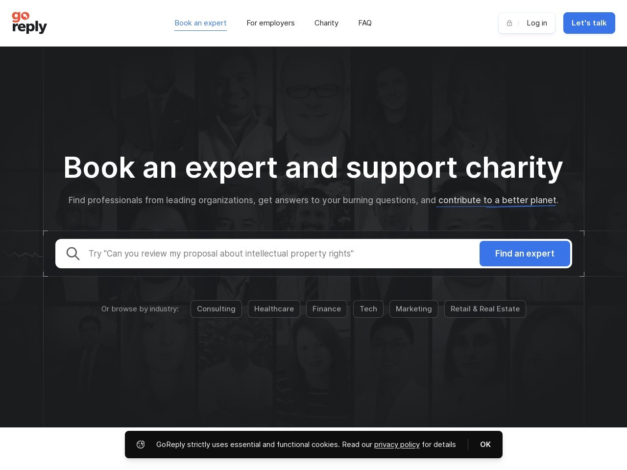 GoReply – Platform for professionals to monetize expertise &time-专业人士的时间与知识变现平台