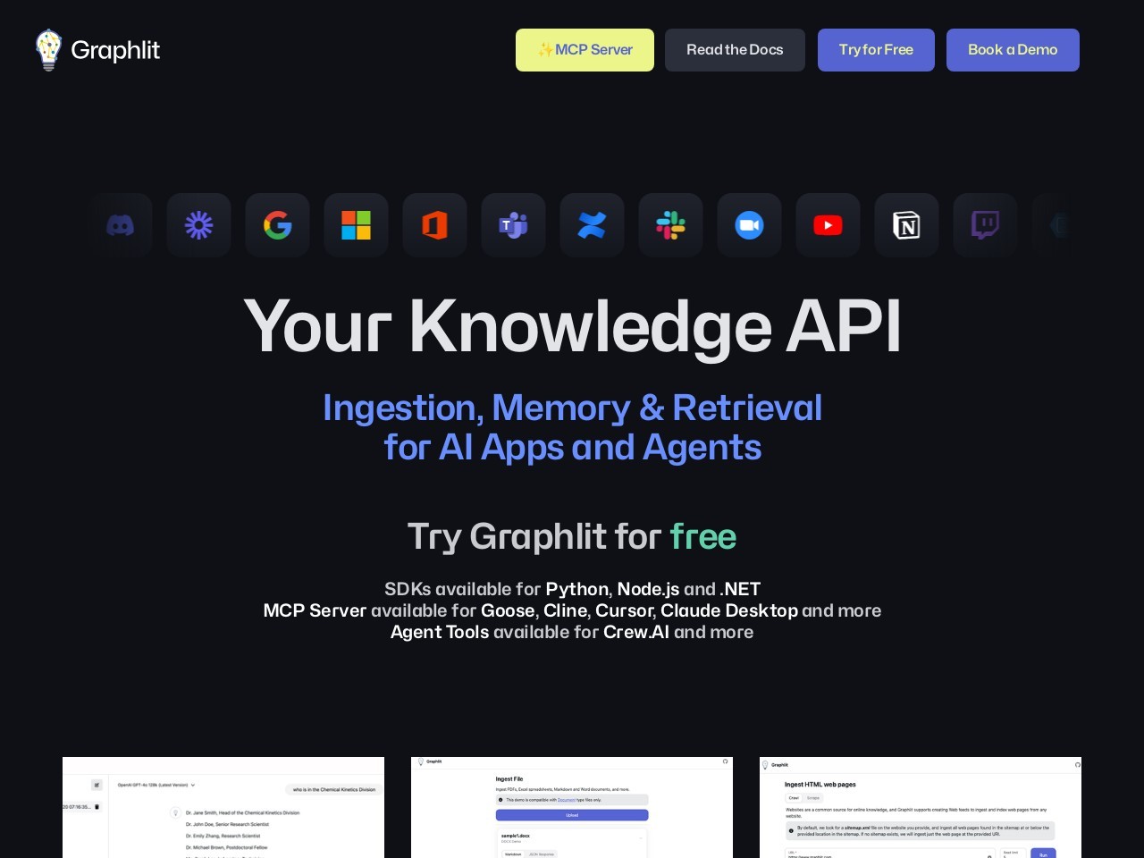 Graphlit官网 – 简化智能AI应用开发