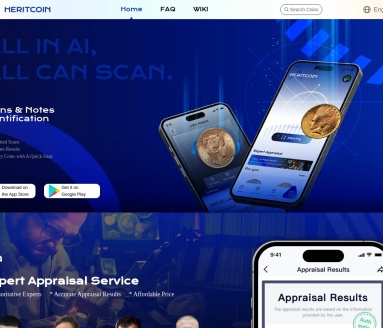 HeritCoin官网 – AI驱动的钱币识别与管理工具