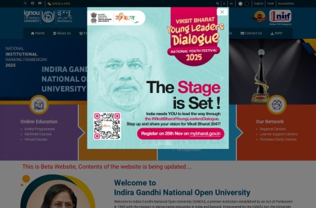 英迪拉·甘地国立开放大学官网