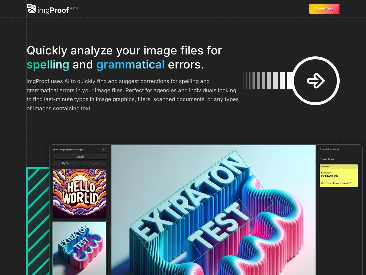 imgProof官网 – AI图像文本校对工具