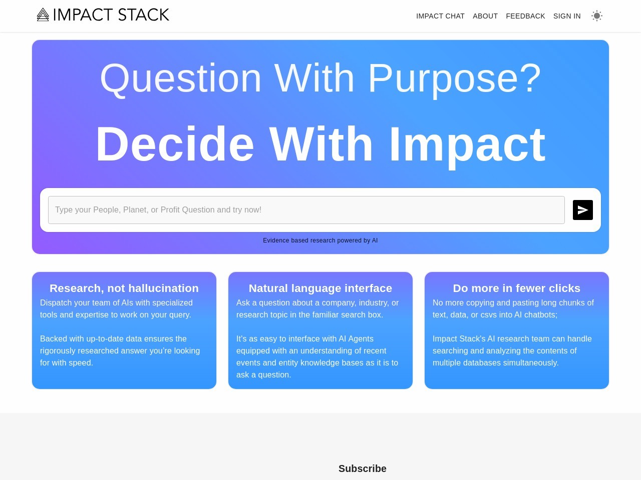 Impact Stack官网 – 智能聊天机器人，助力可持续发展