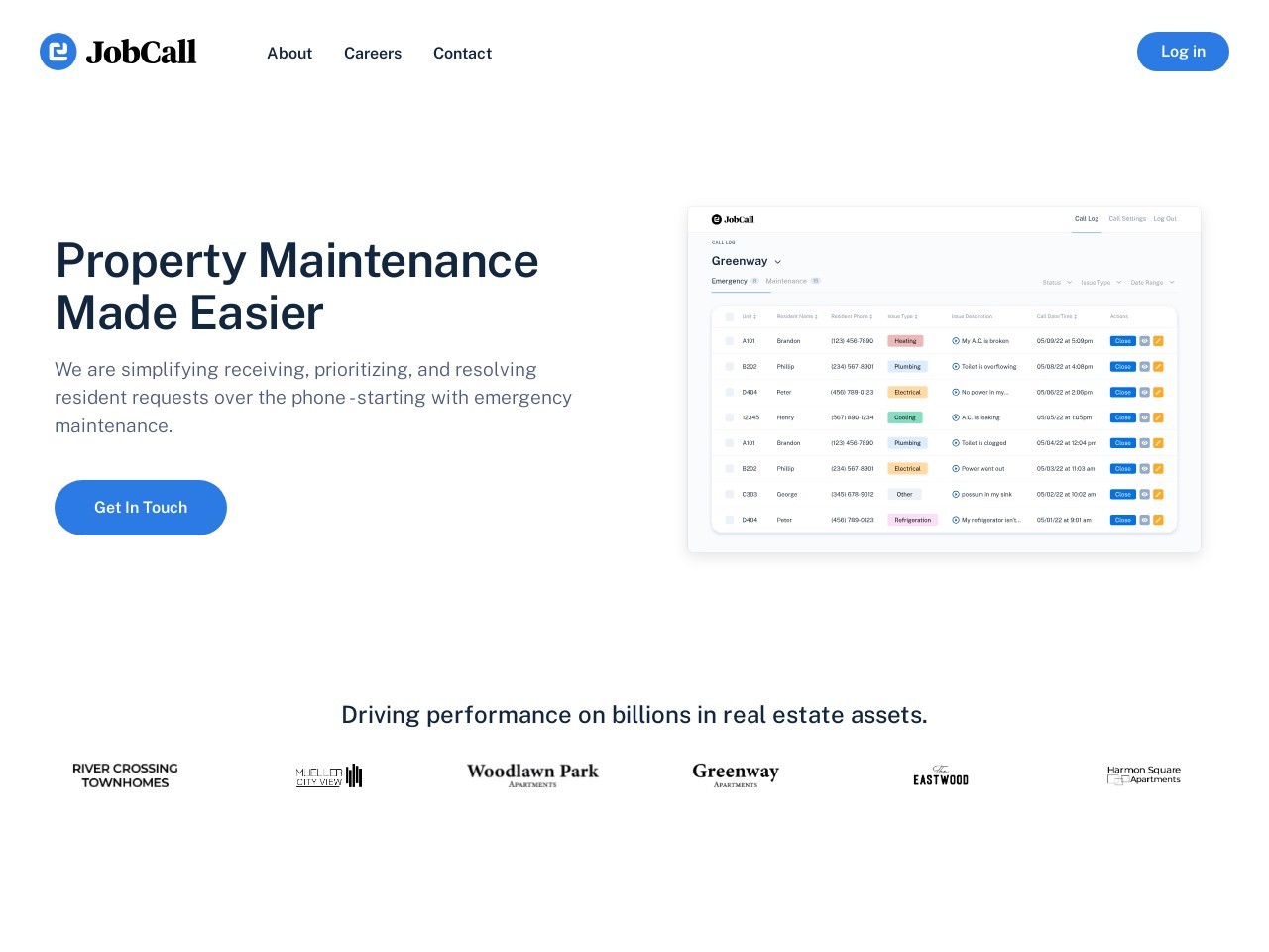 JobCall官网 – 智能物业管理解决方案