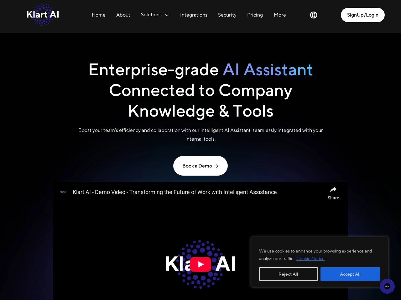 Klart AI官网 – AI助手，提升生产力与协作