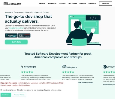 Leanware官网 – 定制化软件开发服务