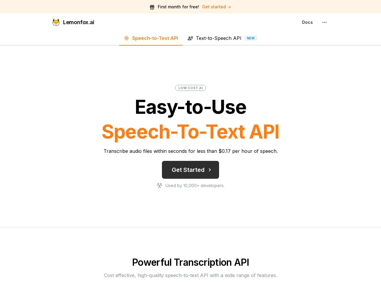 Lemonfox.ai官网 – 访问开放源代码AI模型的简单API