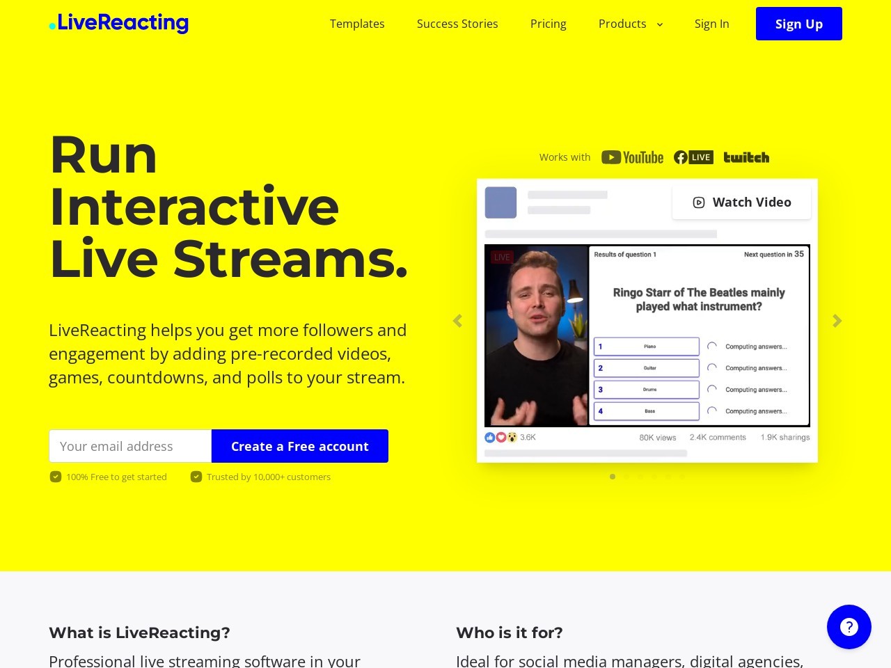 LiveReacting AI