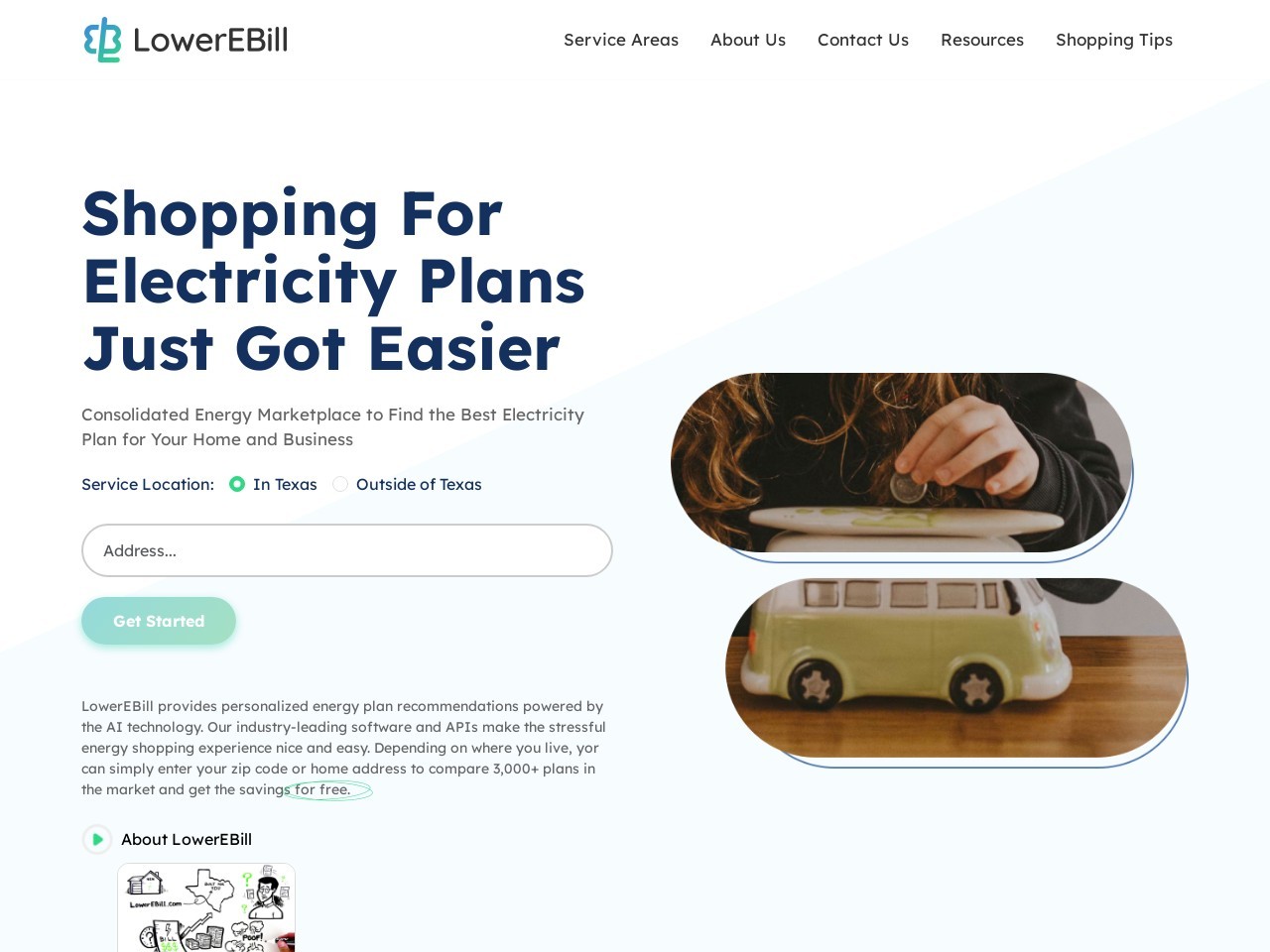 LowerEBill官网 – 帮助用户找到德州最佳电力计划
