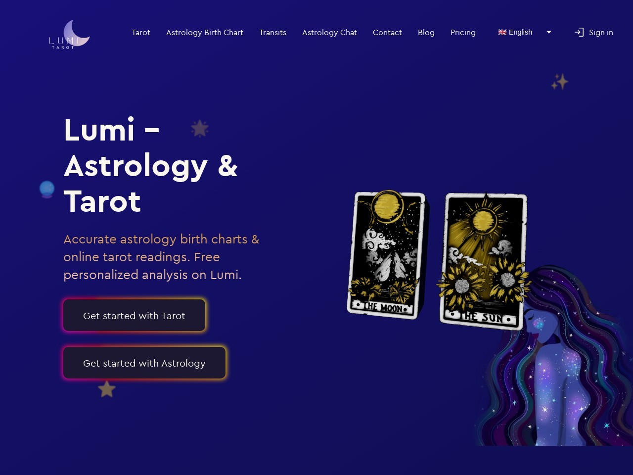 Lumi Tarot官网 – 在线塔罗牌占卜服务