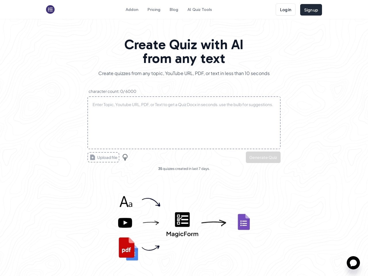 Youtube to Quiz