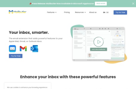 Mailbutler AI官网 – 智能邮件助手，提升管理体验