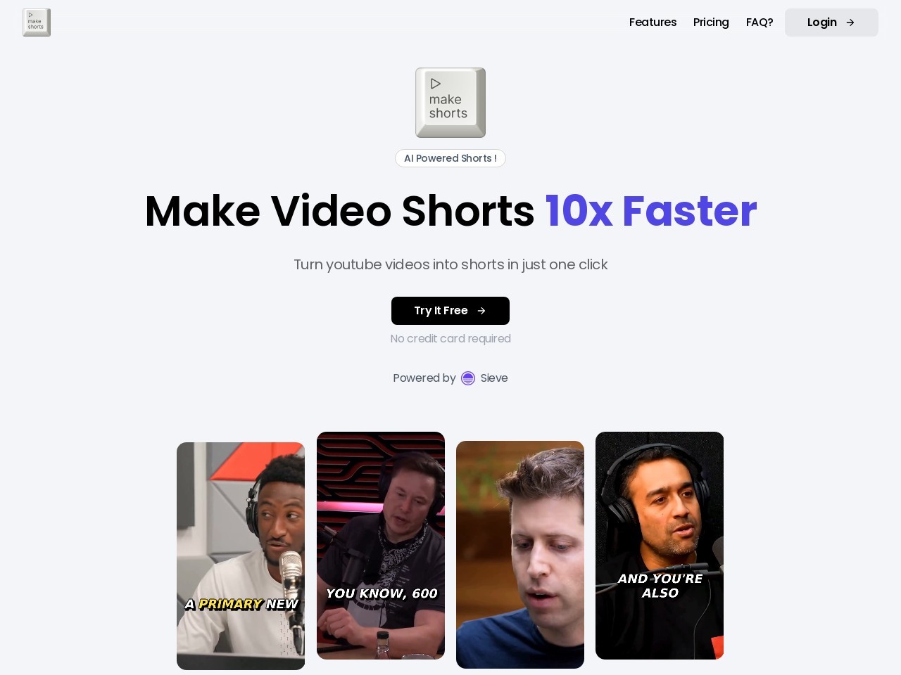 MakeShorts官网 – 一键生成短视频