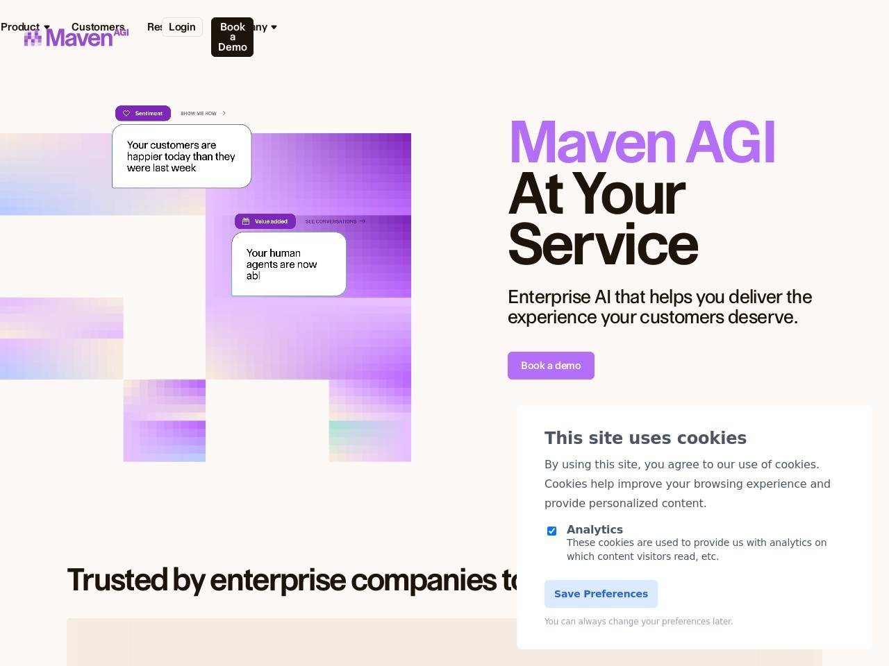 Maven AGI官网 – AI驱动的企业客户支持解决方案