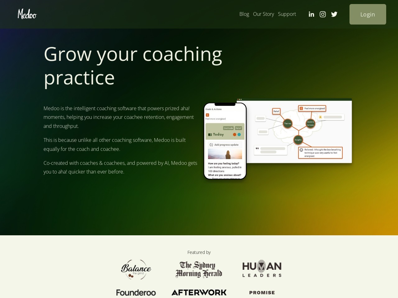 Medoo – Smart Coaching Software-提升教练效果与互动