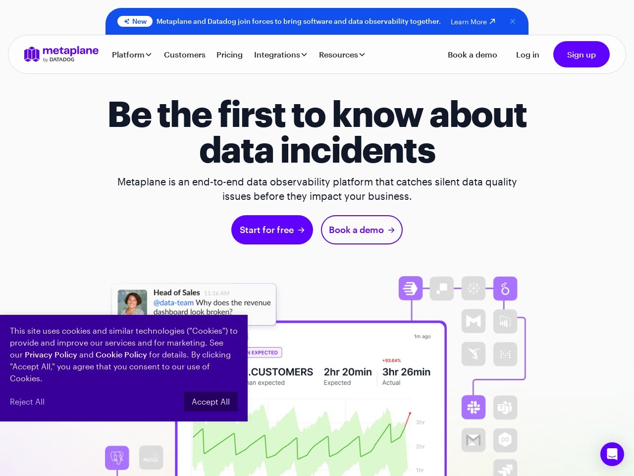 Data Observability v2 by Metaplane官网 – 数据可观测性平台